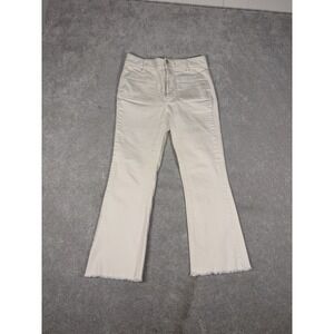 Spartina 449 Juliette High Rise Kick Flare Jeans Buttercream Color Size 2